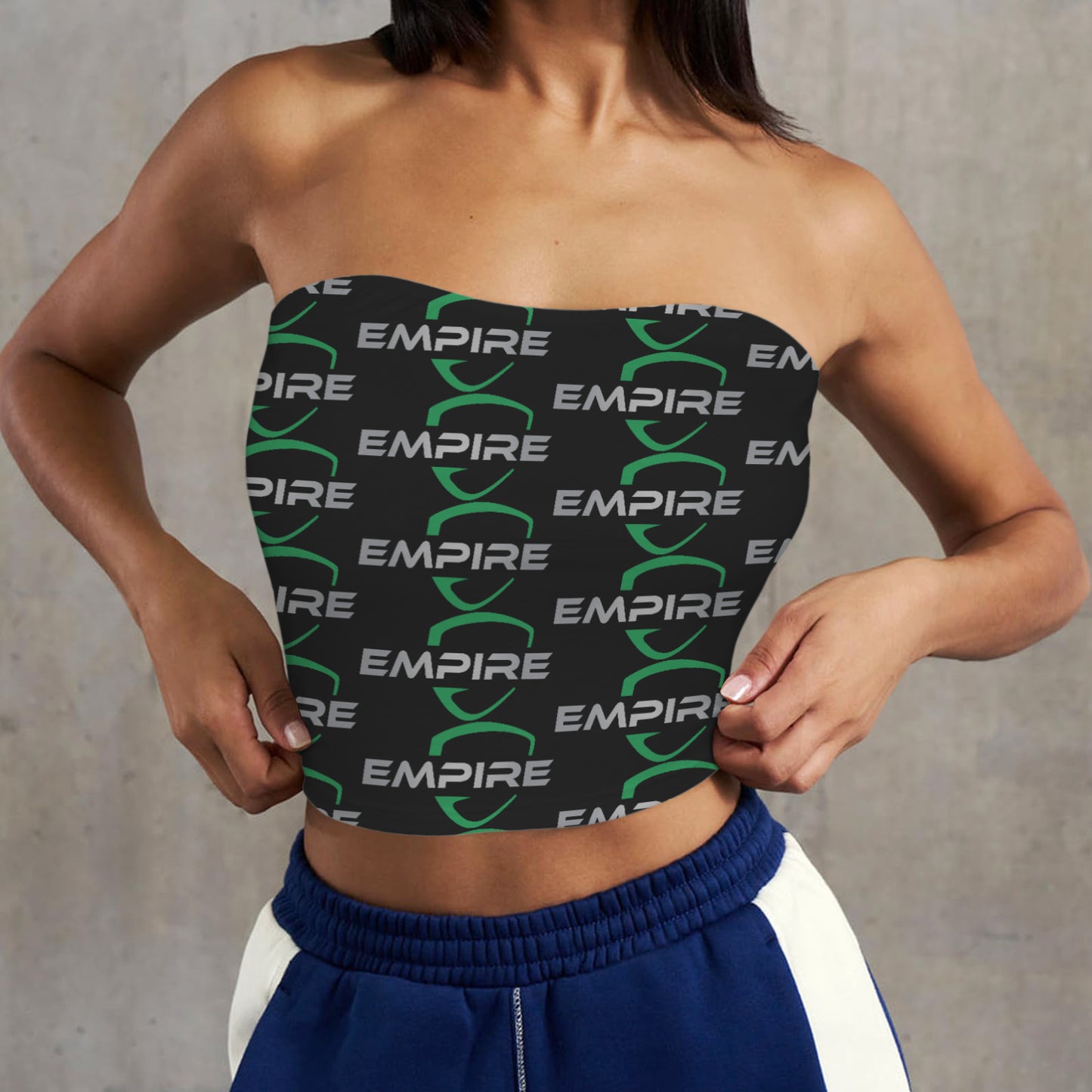 Backless Tube Crop Top