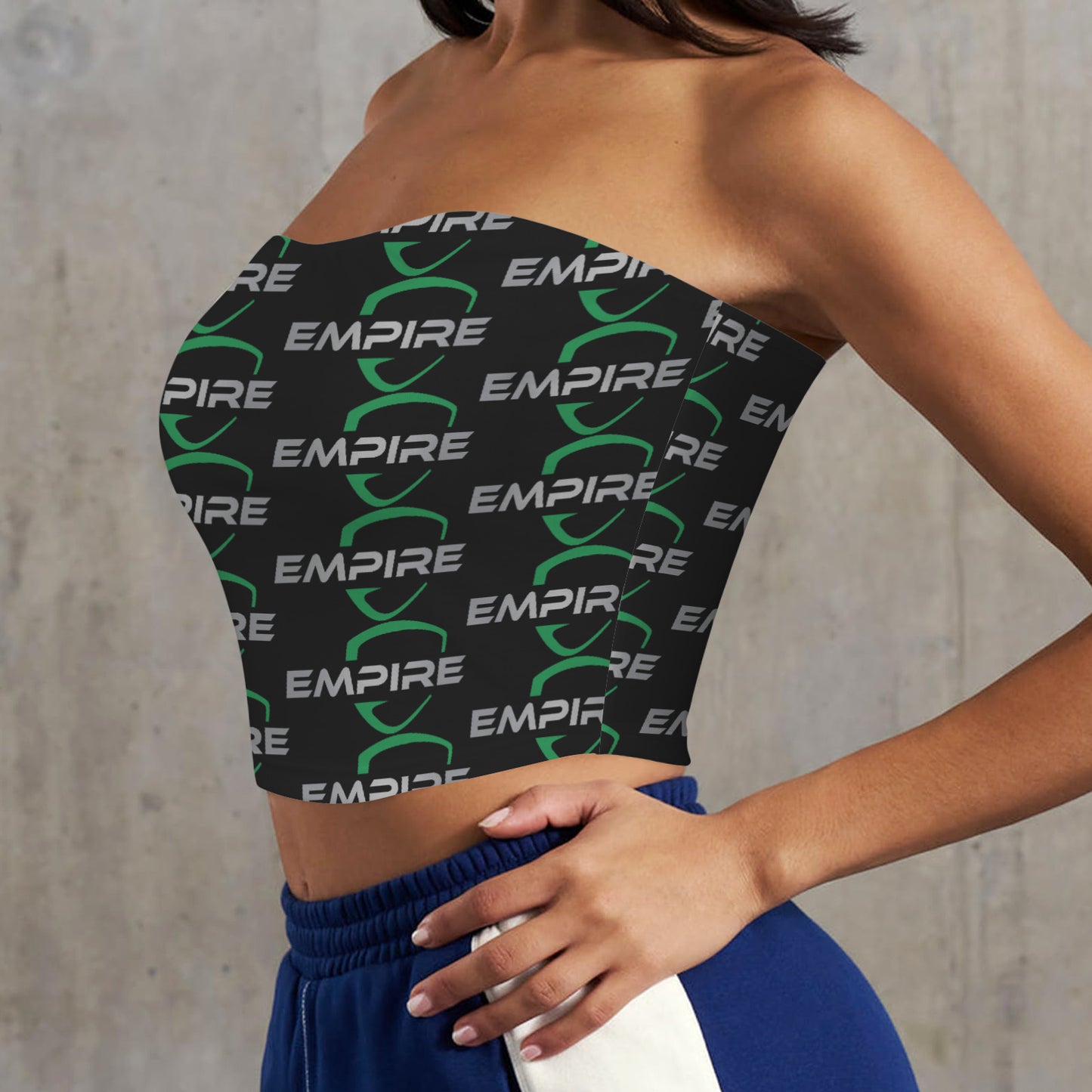 Backless Tube Crop Top
