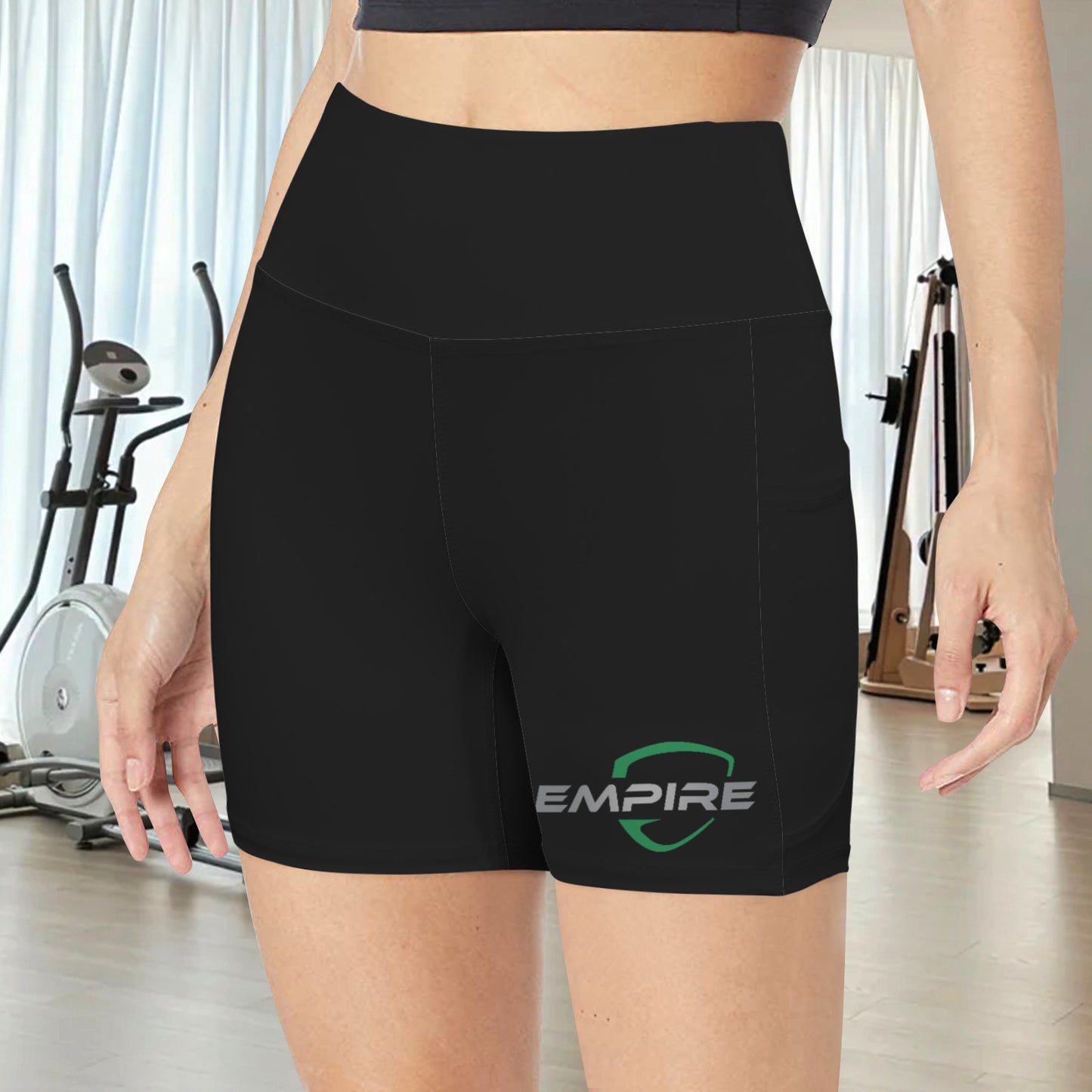 High Waist Deep Pockets Yoga Shorts