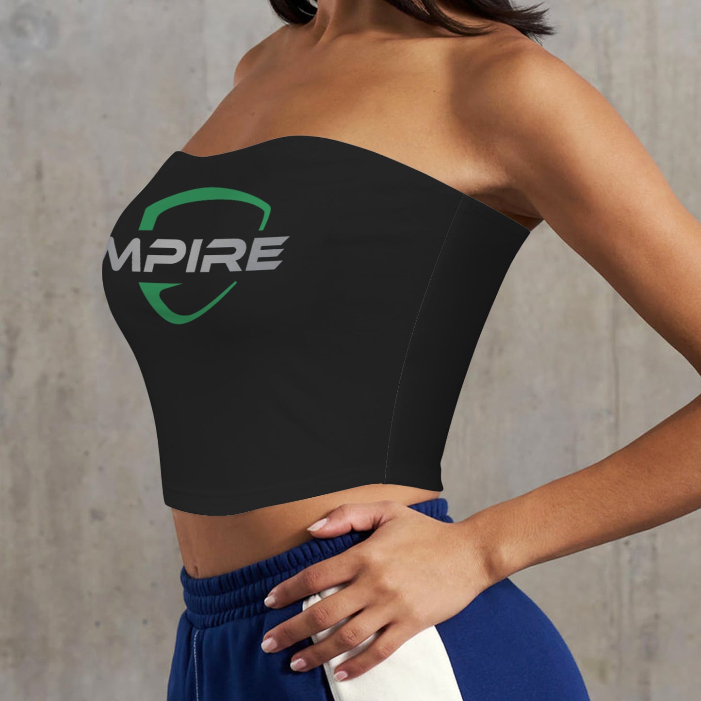 Backless Tube Crop Top