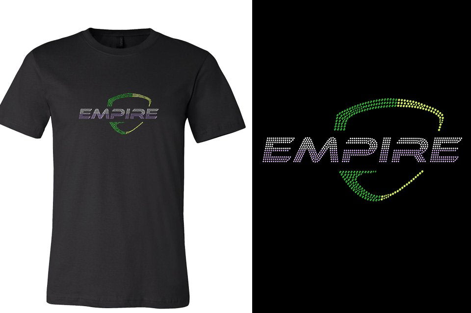 Rhinestones EMPIRE Athletics 4-color stones logo Unisex t-shirt