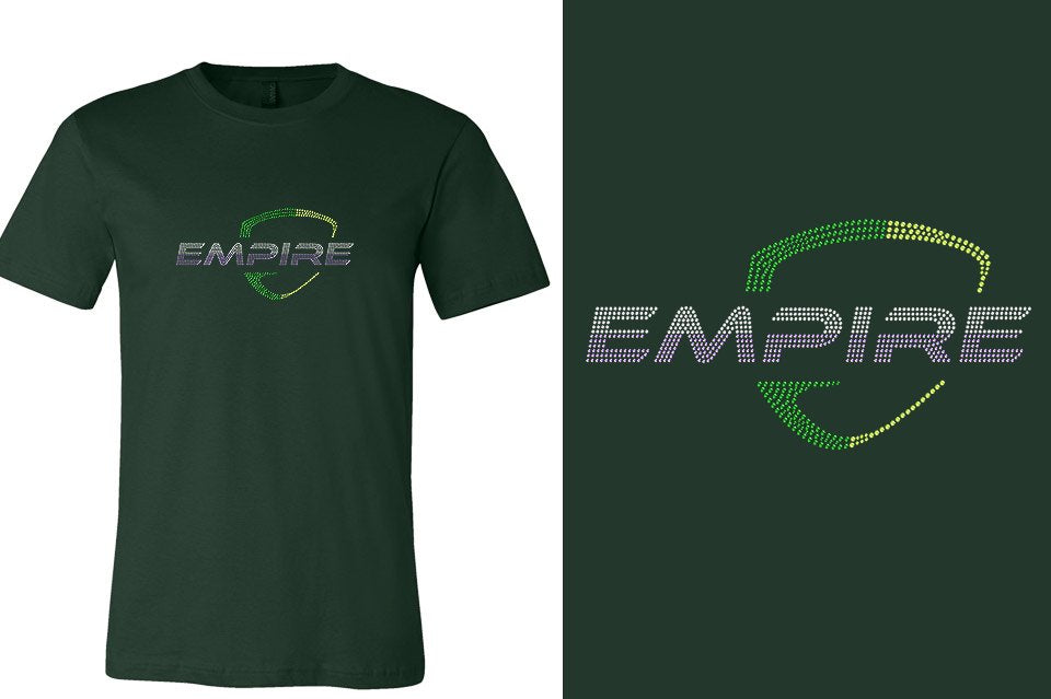 Rhinestones EMPIRE Athletics 4-color stones logo Unisex t-shirt