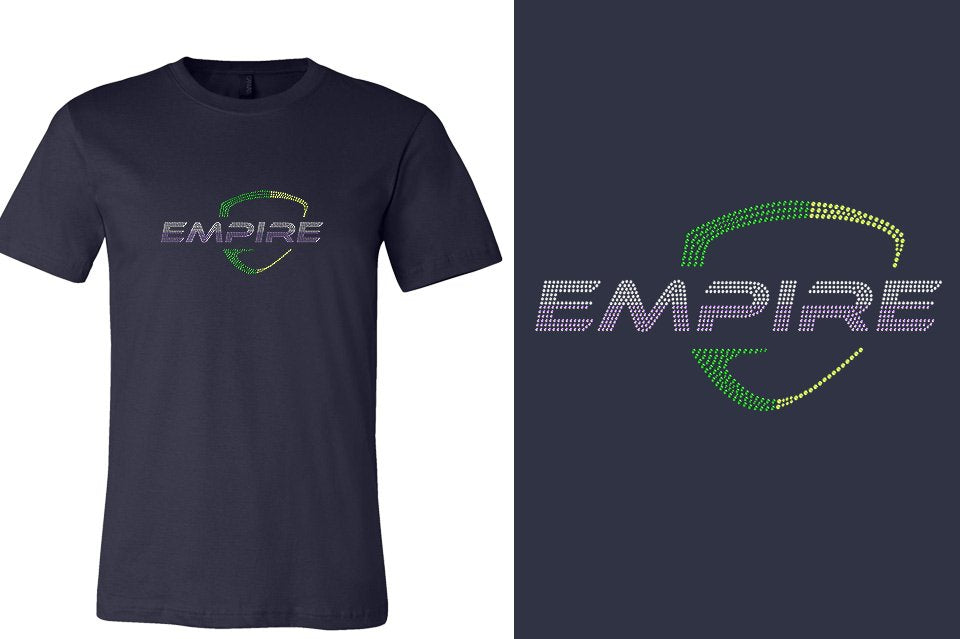 Rhinestones EMPIRE Athletics 4-color stones logo Unisex t-shirt