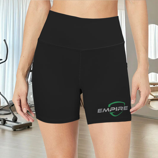 High Waist Deep Pockets Yoga Shorts